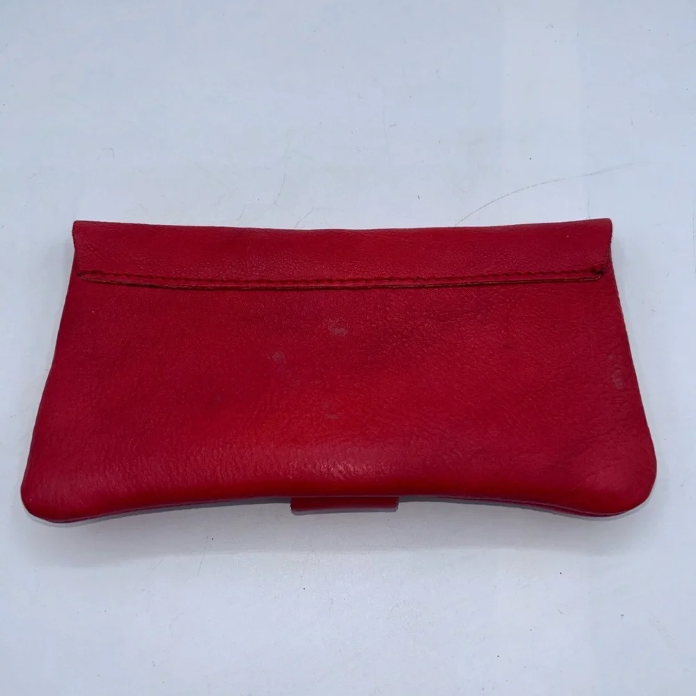 Free People Red Leather Wallet - Picture 2 of 9